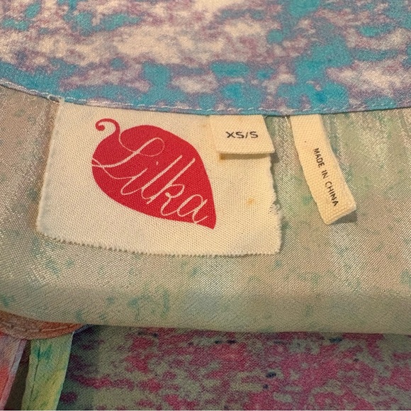 ANTHROPOLOGIE Lilka Annette Rainbow Asymmetrical Swing Dress! Excellent cond. S - Picture 9 of 12